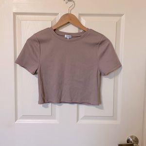 Tobi Neutral Crop Top